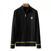 collection young versace sweatershirt pulls zipper black